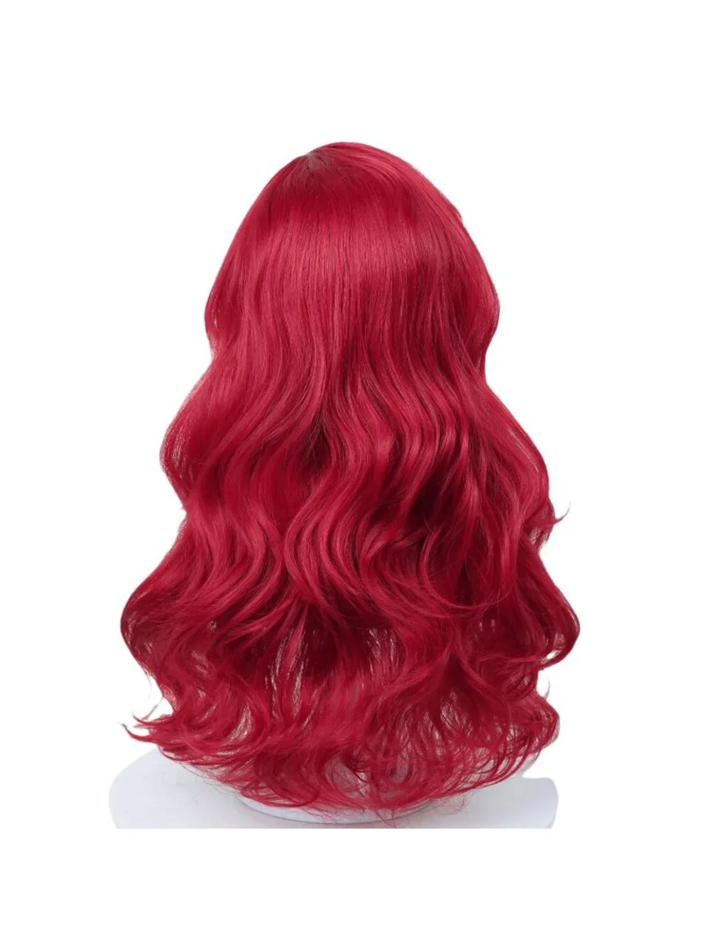 Women's Dark Red Heat Resistant Synthetic Fiber Long Straight Ombre Wigs